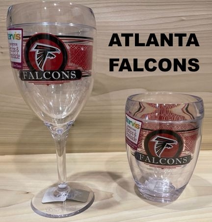 ATLANTA FALCONS Tervis Wine Glasses ATLANTA FALCONS Tervis Wine Glasses
