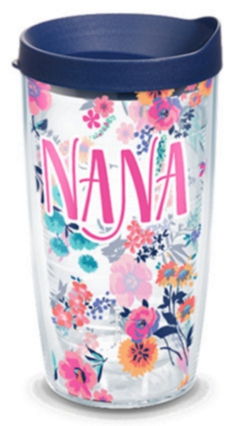 NANA Floral 16 oz. Tervis WRAP Tumblers with lid NANA Floral 16 oz. Tervis WRAP Tumblers with lid