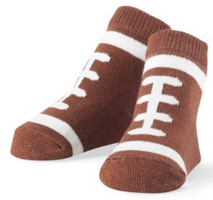 Mud Pie Football Socks Size 0-12 Months Mud Pie Football Socks Size 0-12 Months