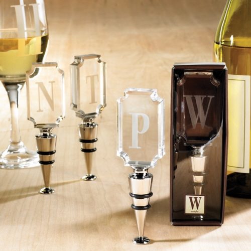 Mud Pie Cosmopolitan Home Initial Bottle Toppers Mud Pie Cosmopolitan Home Initial Bottle Toppers
