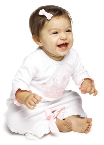 Princess Crown Long Sleeve Sleeper by Mud Pie Princess Crown Long Sleeve Sleeper by Mud Pie