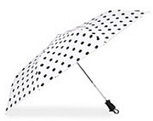 Personalized Black and White Retro Dot Umbrellas Personalized Black and White Retro Dot Umbrellas