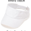 #10 Solid White Visor - Blank or Personalized with a name, monogram or short text of your choice #10 Solid White Visor - Blank or Personalized with a name, monogram or short text of your choice