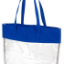 Royal Blue Stadium-Concert Friendly Clear Tote (blank) Royal Blue Stadium-Concert Friendly Clear Tote (blank)